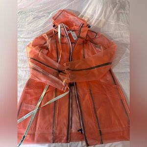 Mistress Rocks rain coat “Treats coral”